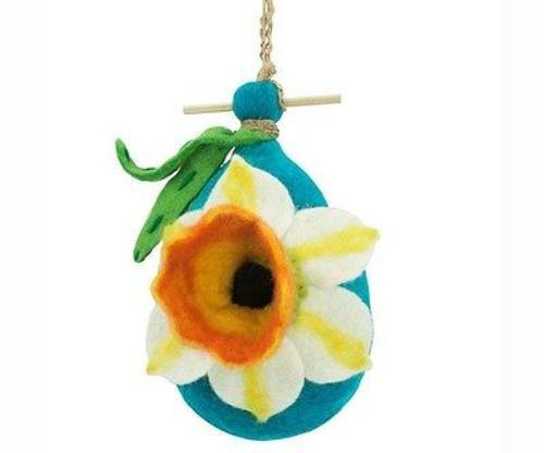 Felt Birdhouse - Daffodil - Wild Woolies - TheHomeToGo