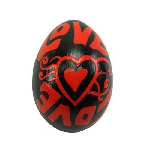 Mahogany Wood Egg Shaker - Love Design - Jamtown World Instruments - TheHomeToGo