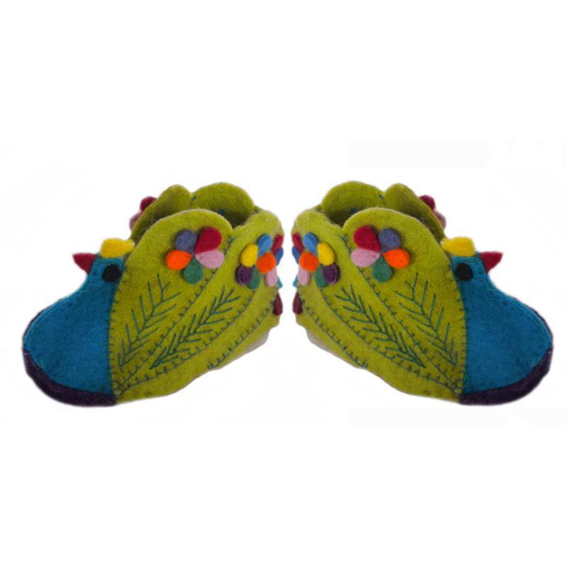 Peacock Zooties Baby Booties - Silk Road Bazaar - TheHomeToGo