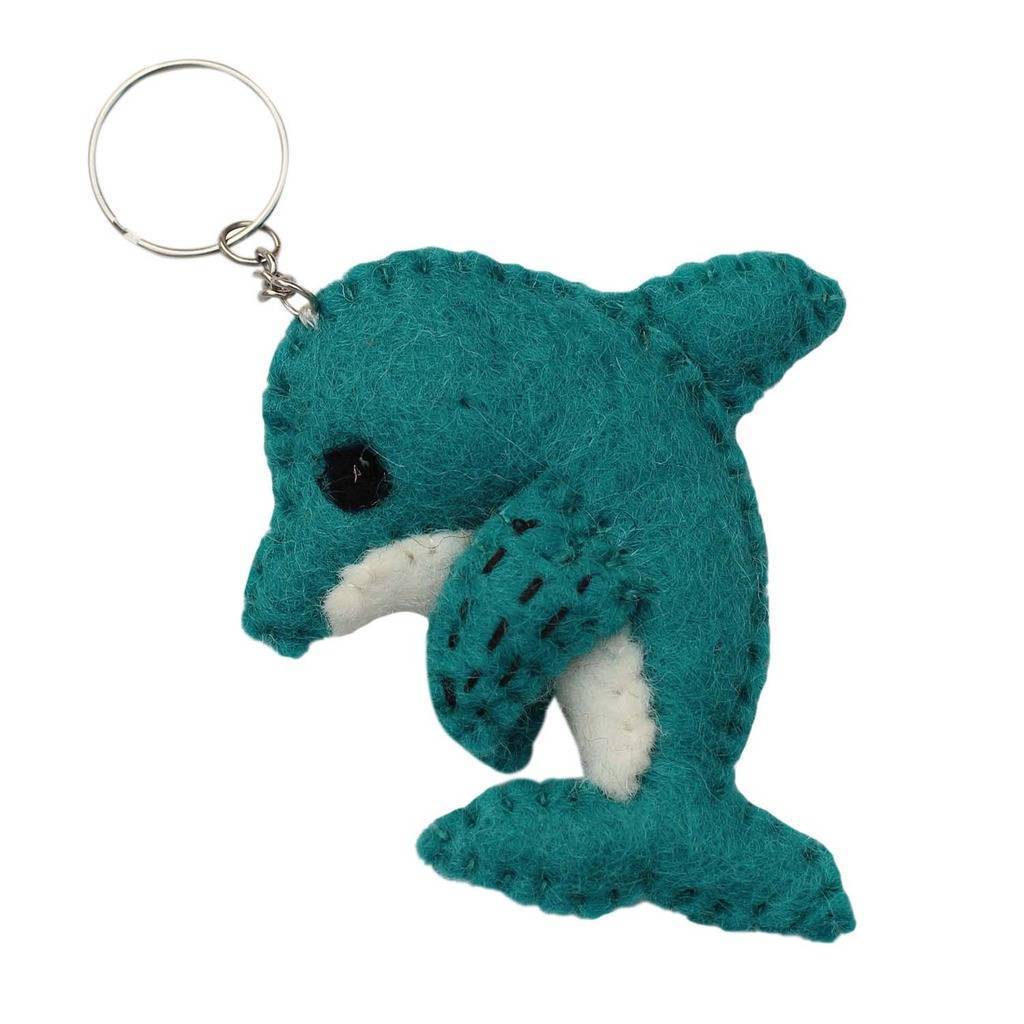 Felt Dolphin Key Chain - Global Groove (A) - TheHomeToGo