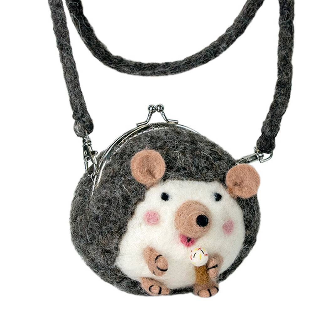 Critter Purse : Harper Hedgehog - Wild Woolies (P) - TheHomeToGo