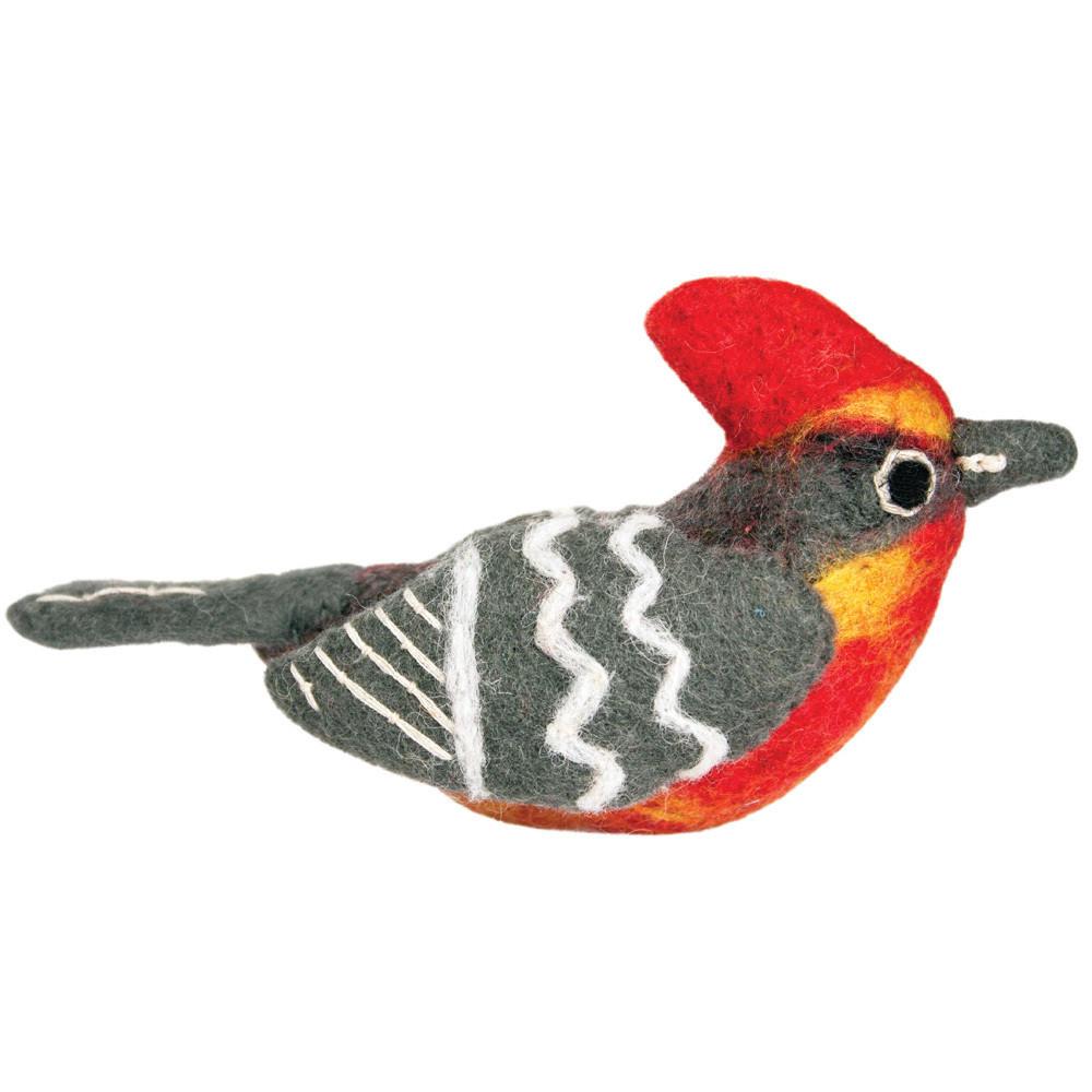 Wild Woolies Felt Bird Garden Ornament - Vermillion Flycatcher - Wild Woolies (G) - TheHomeToGo