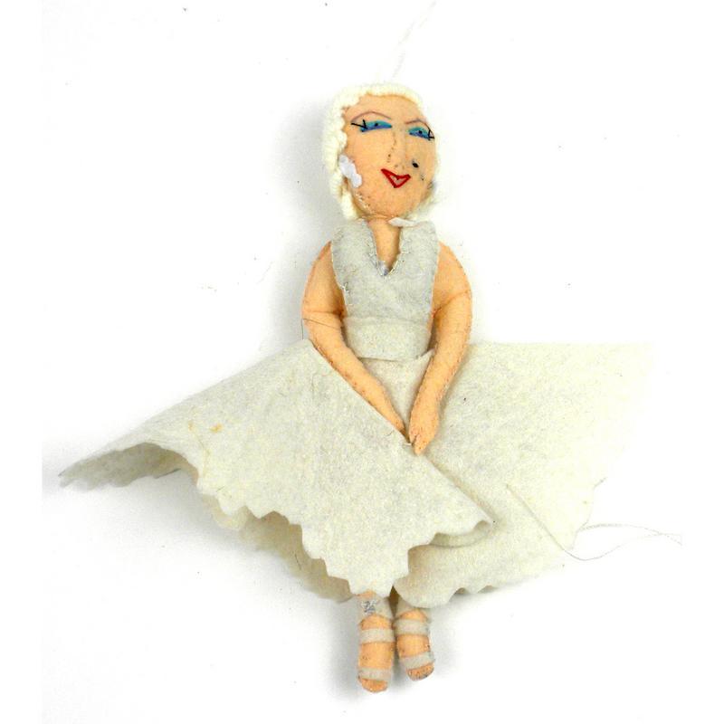 Marilyn Monroe Felt Ornament - Silk Road Bazaar (O) - TheHomeToGo