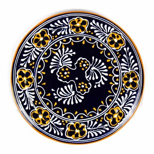 Handmade Pottery 8" Trivet or Wall Hanging, Blue - Encantada - TheHomeToGo