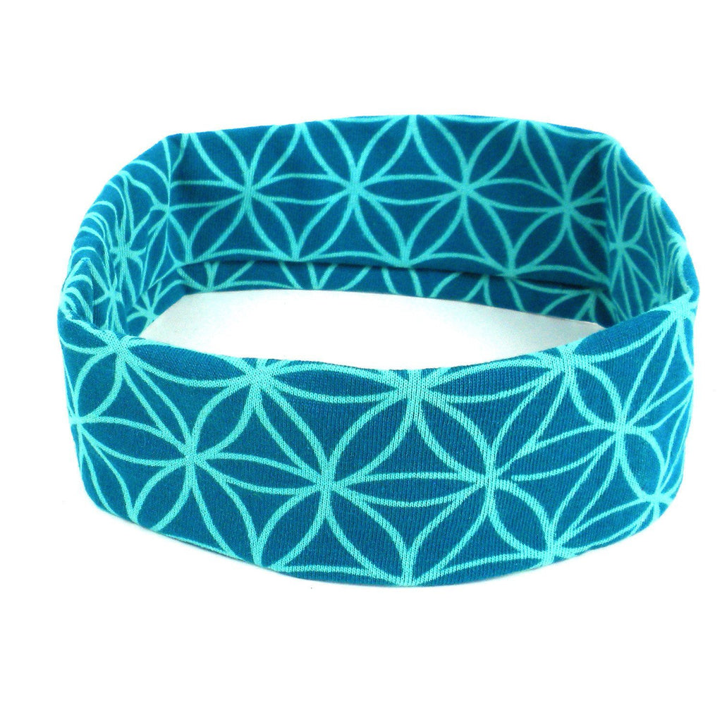 Flower of Life Headband - Teal - Global Groove (W) - TheHomeToGo