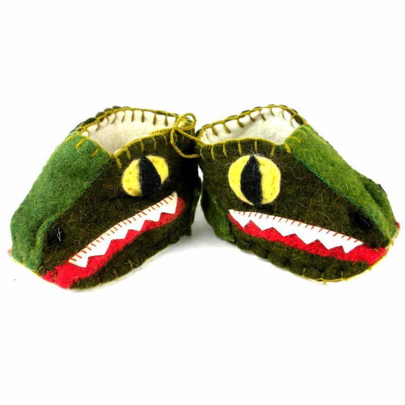 Alligator Zooties Baby Booties - Silk Road Bazaar - TheHomeToGo