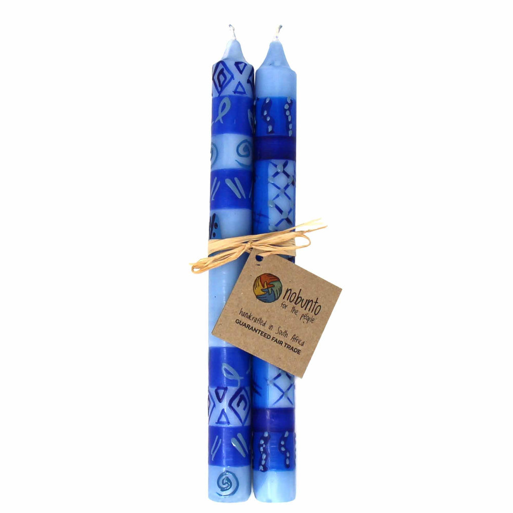 Tall Hand Painted Candles - Pair -Feruzi Design - Nobunto - TheHomeToGo