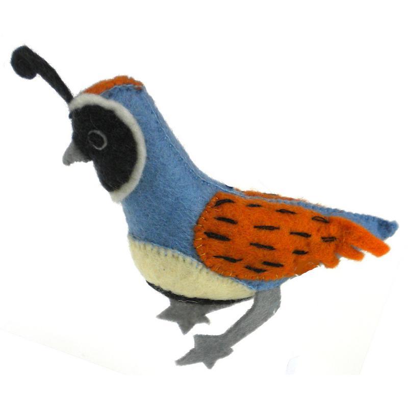 Quail Felt Ornament - Silk Road Bazaar (O) - TheHomeToGo