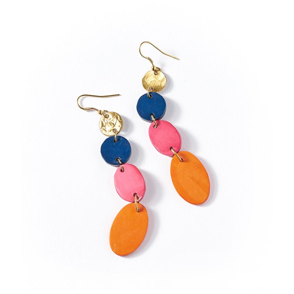 Ria Earrings - Multi Drop - Matr Boomie - TheHomeToGo