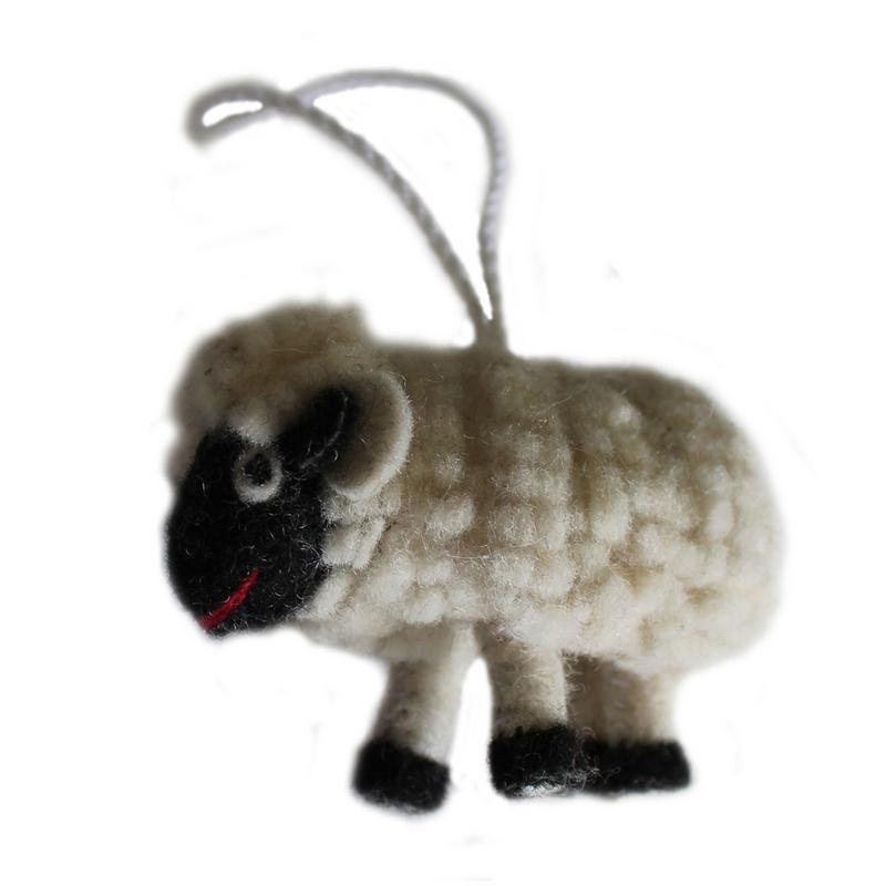 Felt Sheep Ornament - Silk Road Bazaar (O) - TheHomeToGo