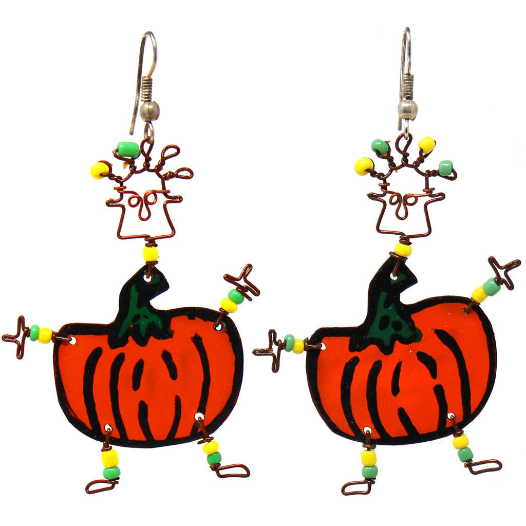 Dancing Girl Pumpkin Earrings - Creative Alternatives - TheHomeToGo