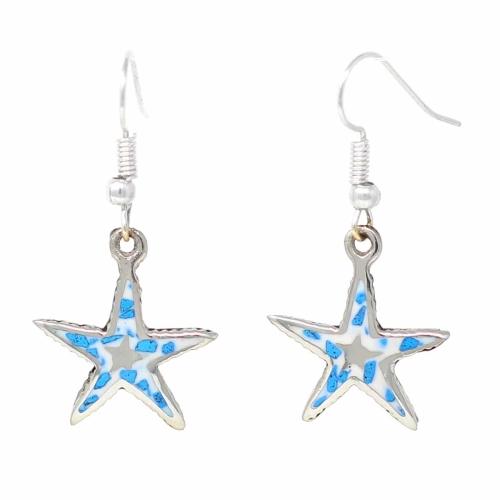 Inlaid Starfish Earrings - Artisana - TheHomeToGo