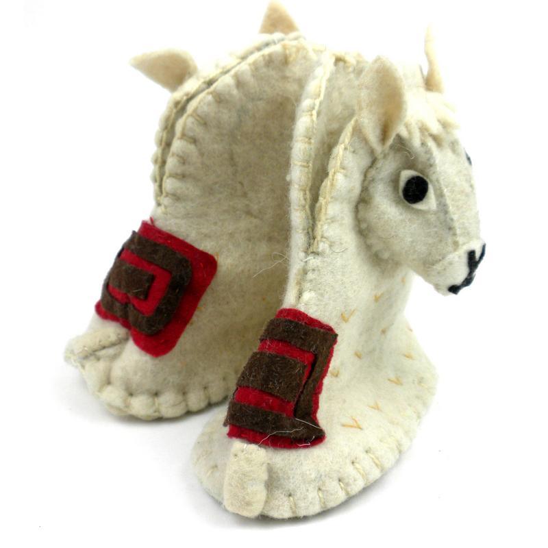 Llama Felt Zooties - Baby Booties - Silk Road Bazaar - TheHomeToGo