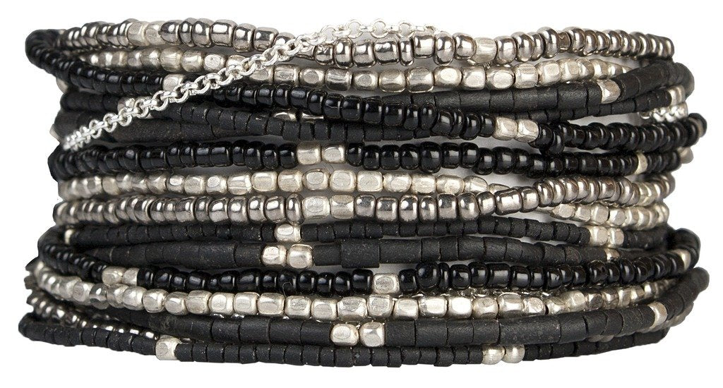 Wrap Bracelet: Lauren Midnight - Marquet (J) - TheHomeToGo