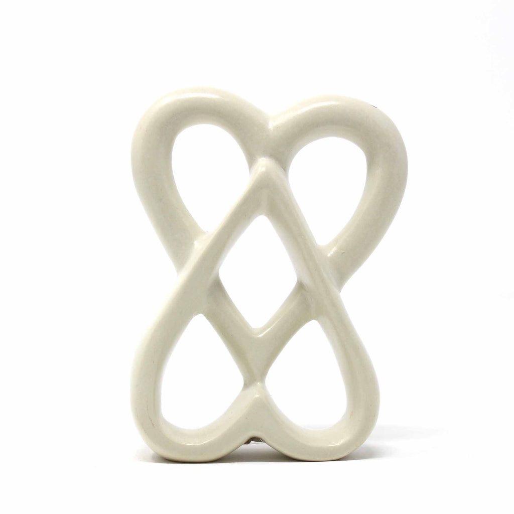 Double Heart 4 inch Natural - TheHomeToGo