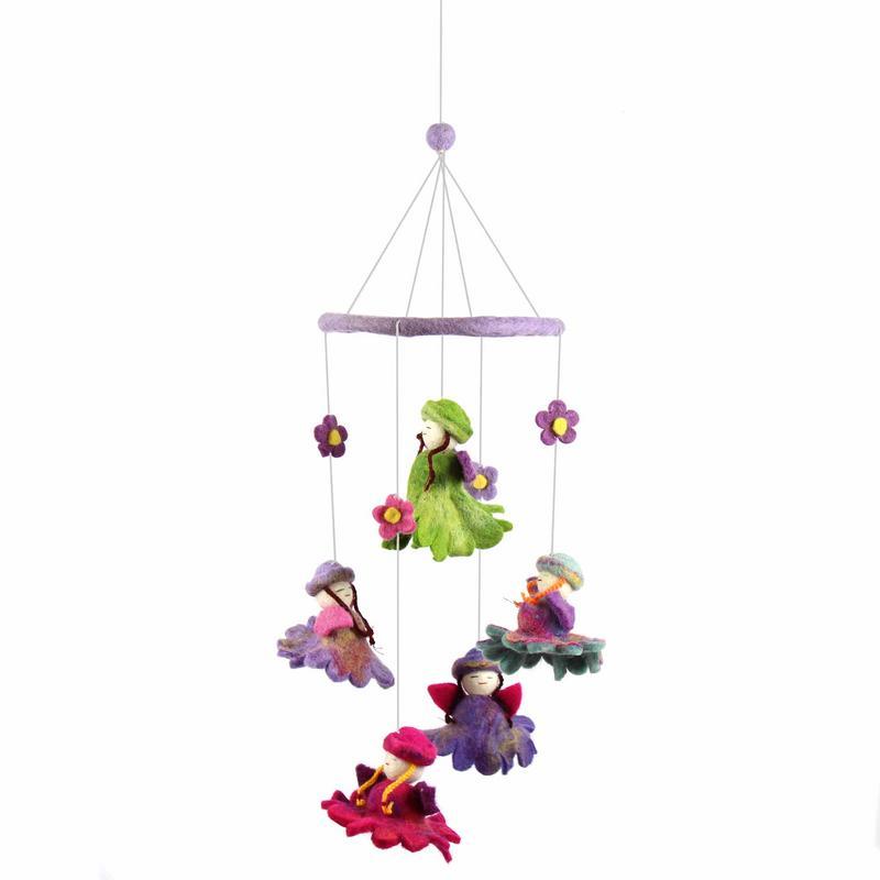 Felt Flower Fairy Mobile - Global Groove - TheHomeToGo