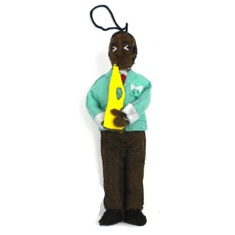 Louis Armstrong Felt Ornament - Silk Road Bazaar (O) - TheHomeToGo