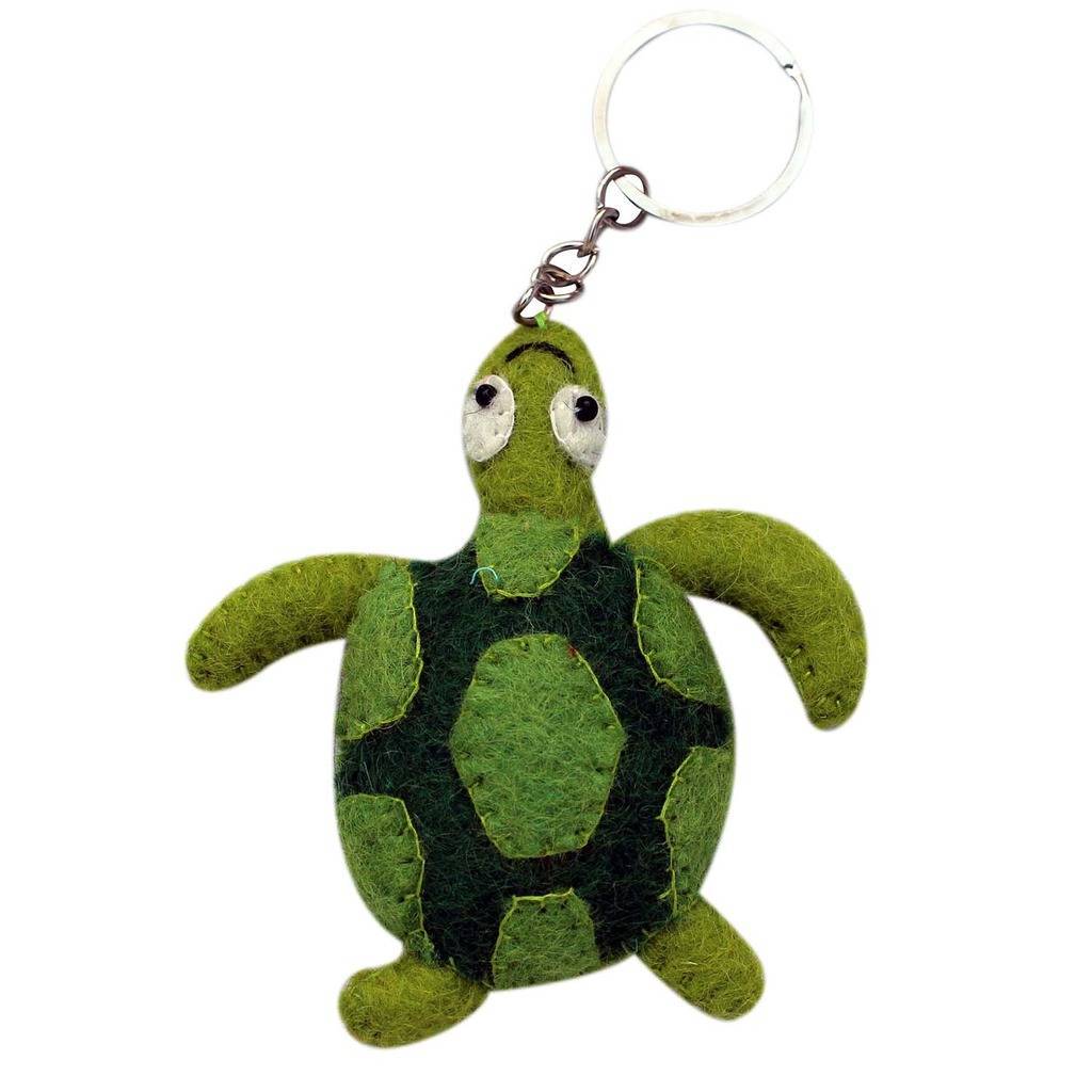 Felt Turtle Key Chain - Global Groove (A) - TheHomeToGo