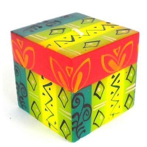 Hand-Painted Cube Candle - Matuko Design - Nobunto - TheHomeToGo