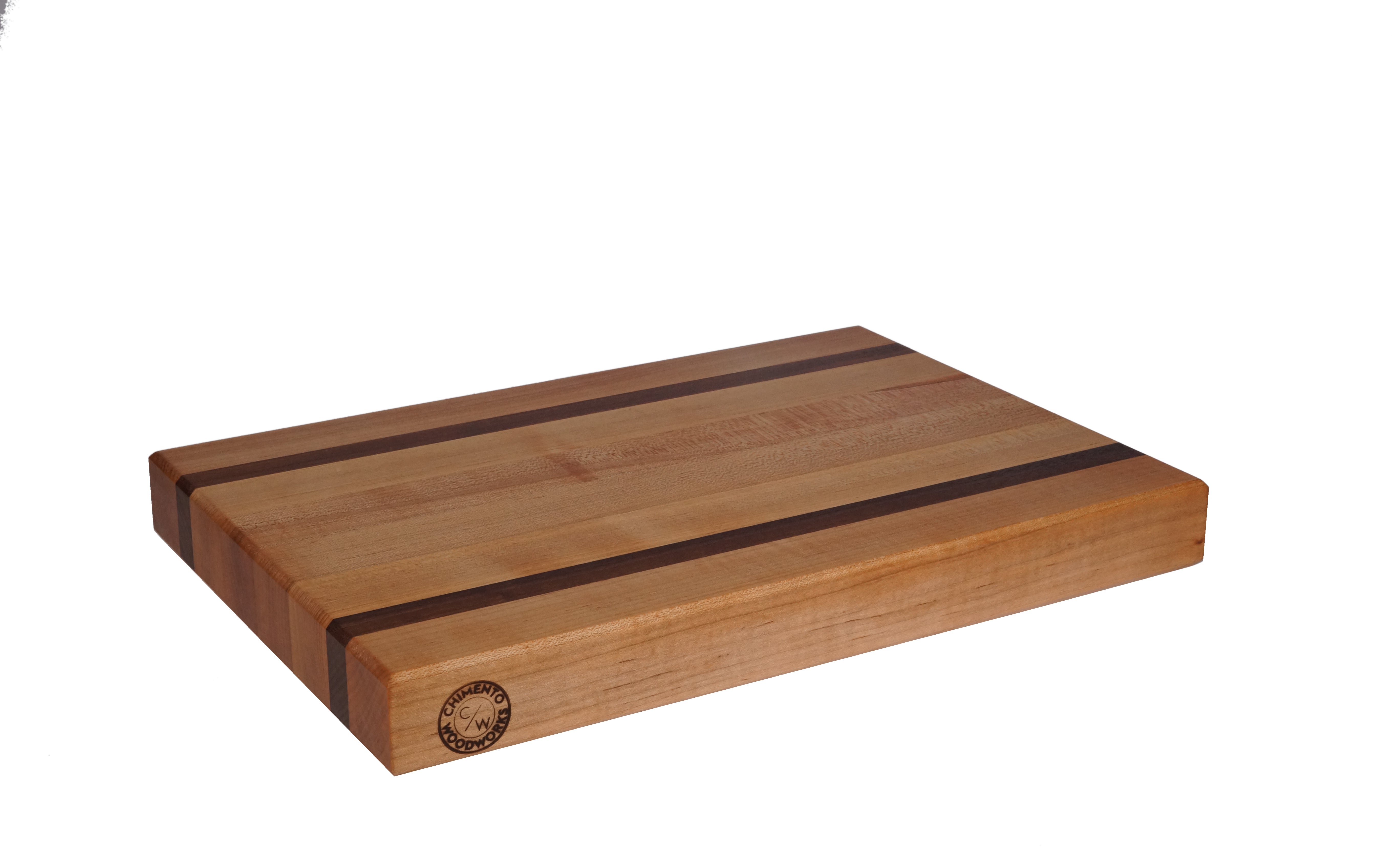 C/W Edge-Grain Maple And Walnut Cutting Board