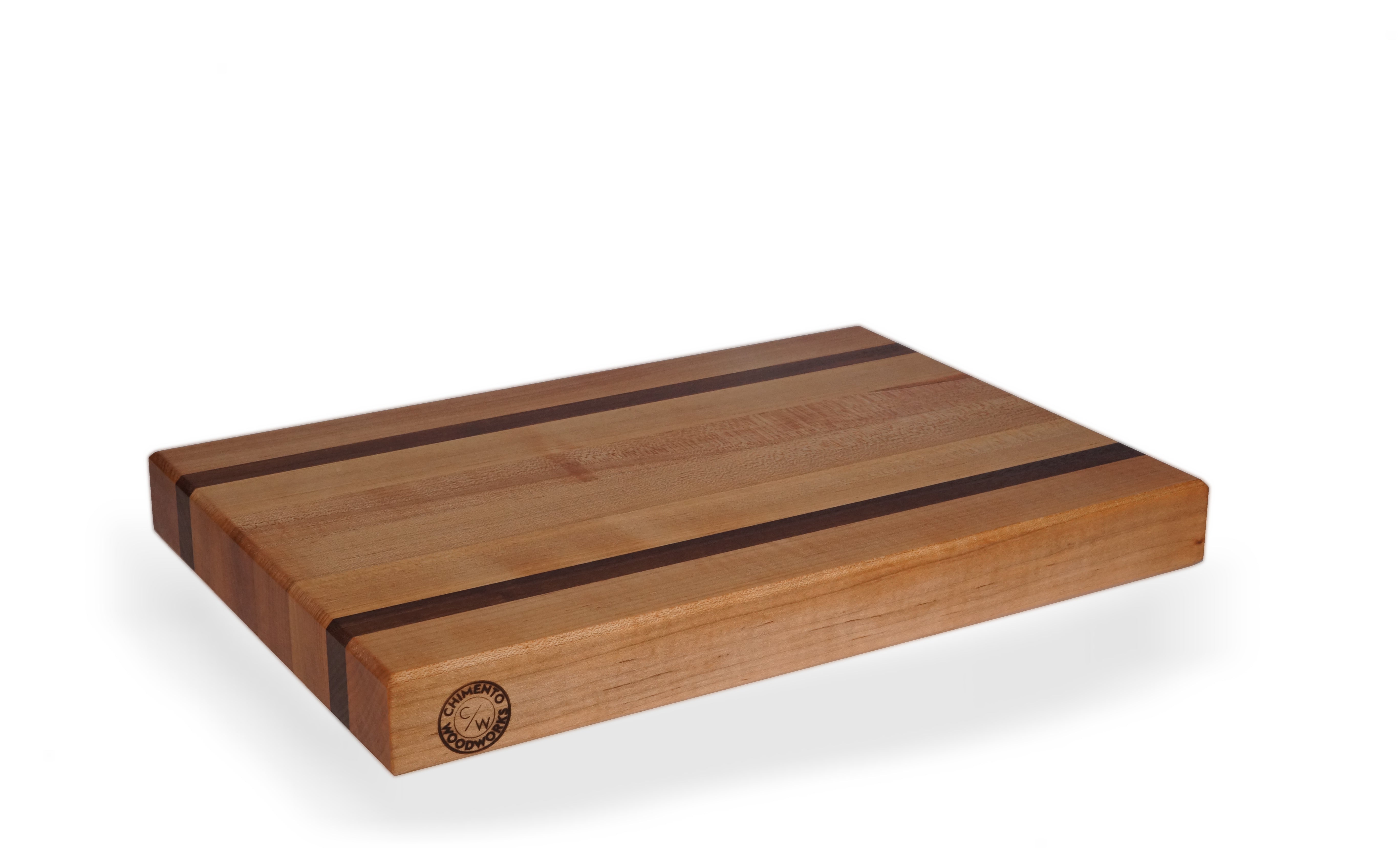 C/W Edge-Grain Maple And Walnut Cutting Board