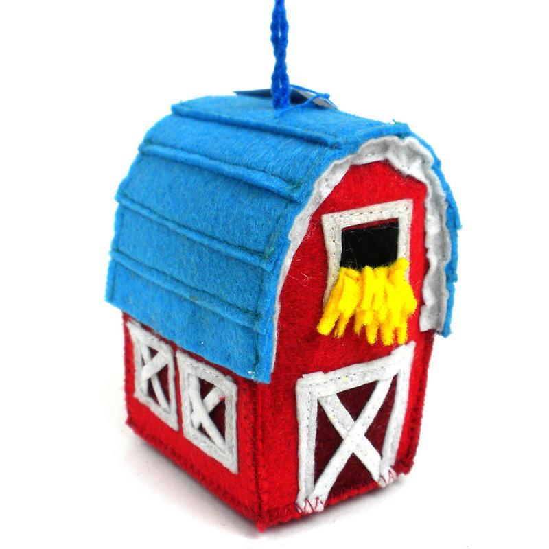 Felt Barn Ornament - Silk Road Bazaar (O) - TheHomeToGo