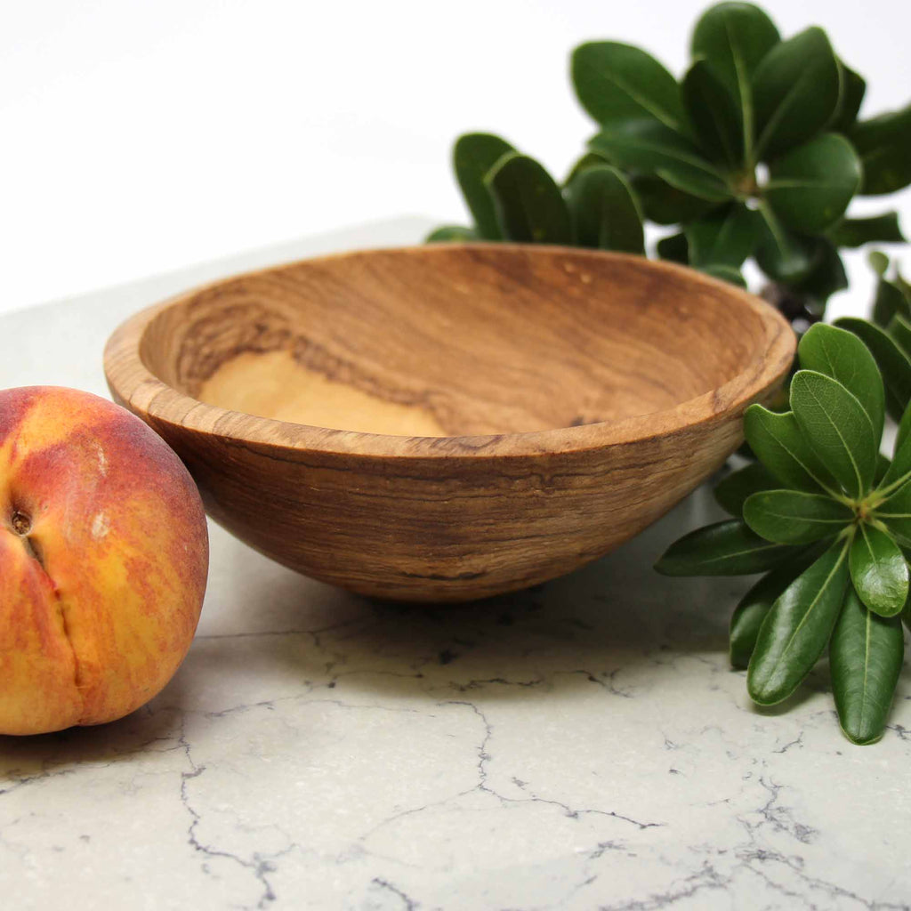 6-Inch Hand-carved Olive Wood Bowl - Jedando Handicrafts - TheHomeToGo