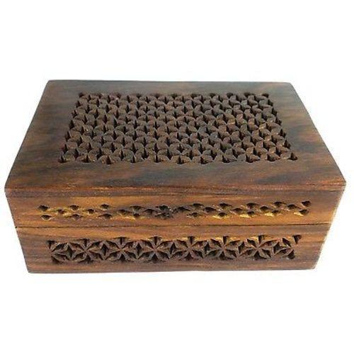 Handmade Lattice Cutwork Wood Box - Matr Boomie (B) - TheHomeToGo