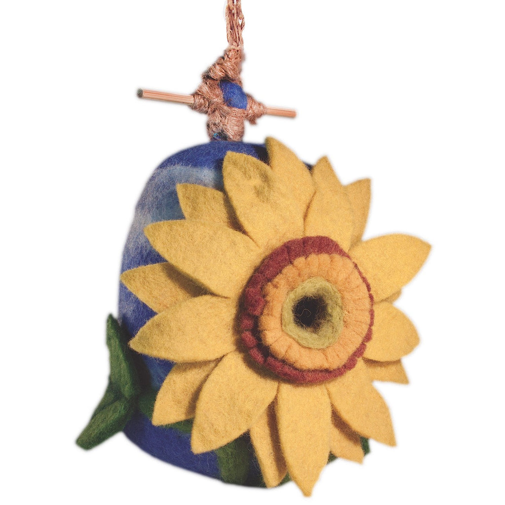 Felt Birdhouse - Sunflower - Wild Woolies - TheHomeToGo