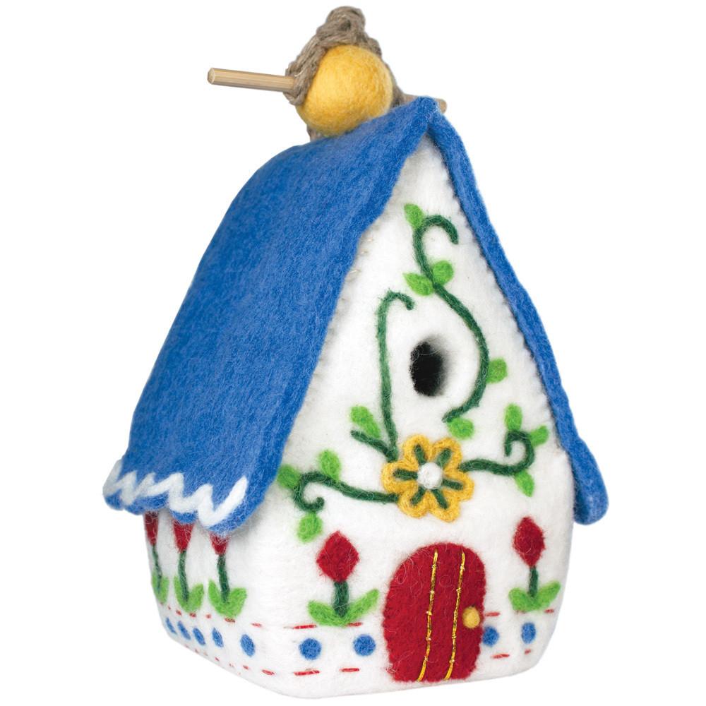 Felt Heidi Chalet Birdhouse - Wild Woolies - TheHomeToGo