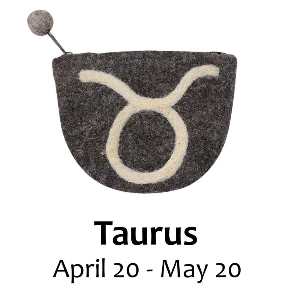 Felt Taurus Coin Purse - Global Groove - TheHomeToGo