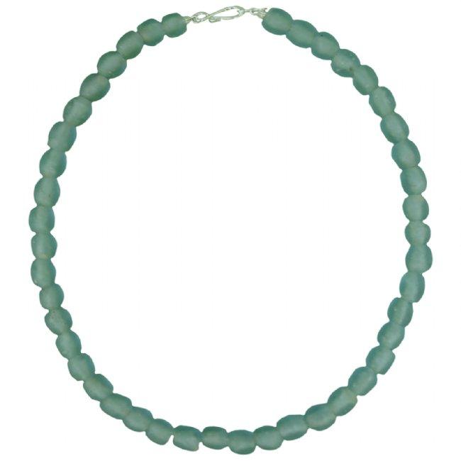 Sky Blue Pearl Glass Bead Necklace - Global Mamas - TheHomeToGo