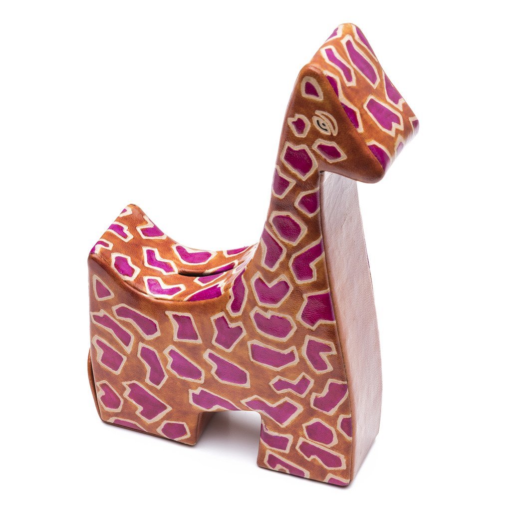 Leather Giraffe Coin Bank - Matr Boomie - TheHomeToGo