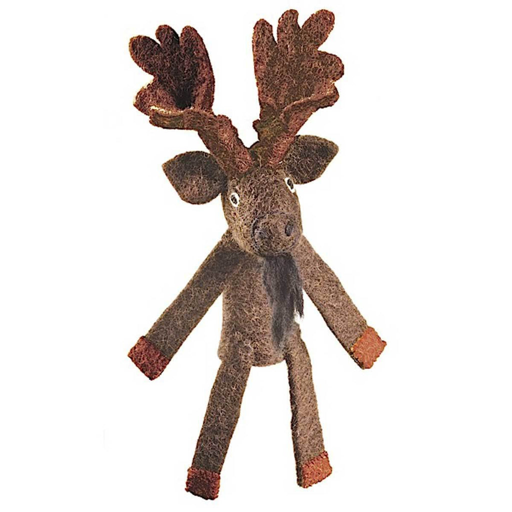 Woolie Finger Puppet - Moose - Wild Woolies (T) - TheHomeToGo