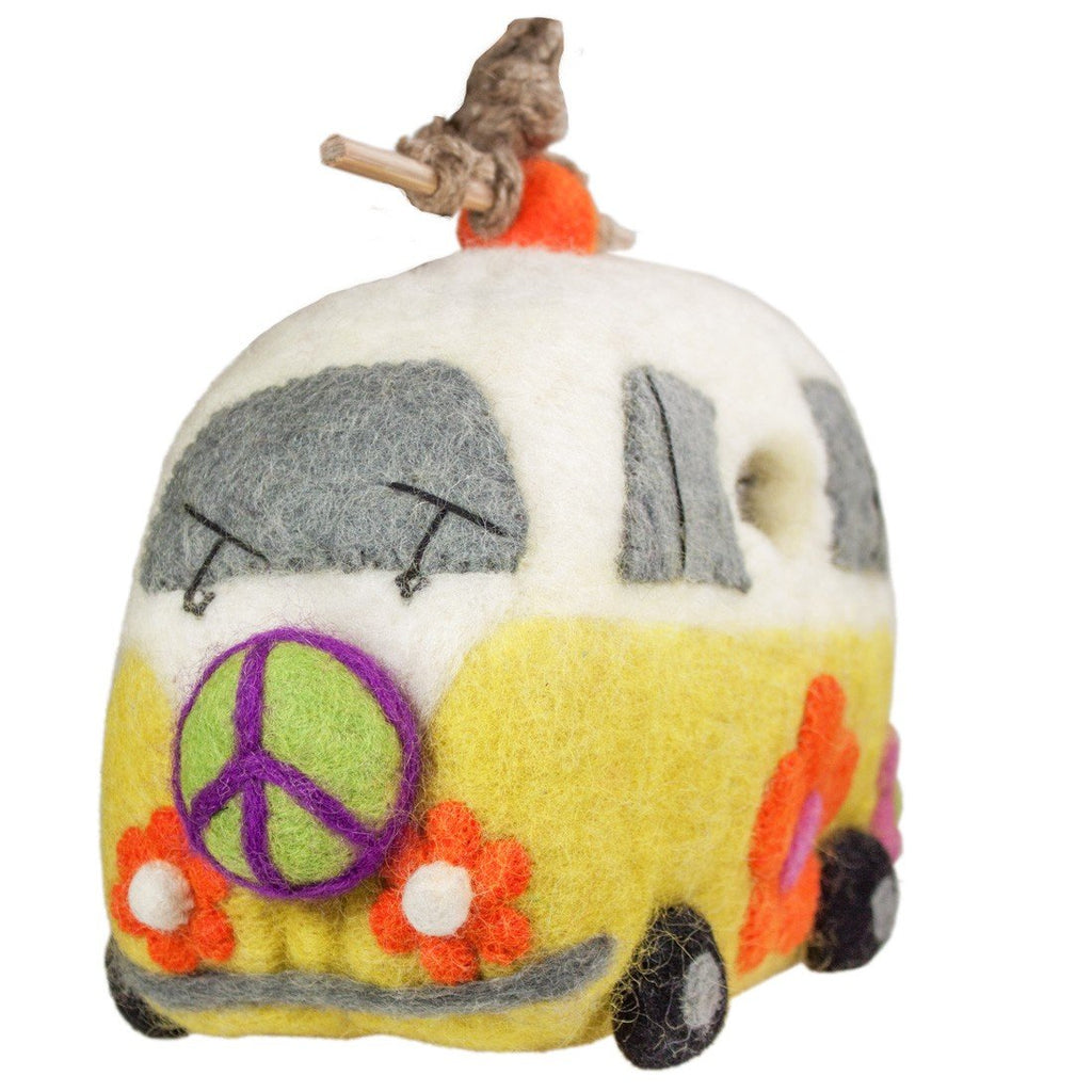 Felt Birdhouse - Magic Bus - Wild Woolies - TheHomeToGo