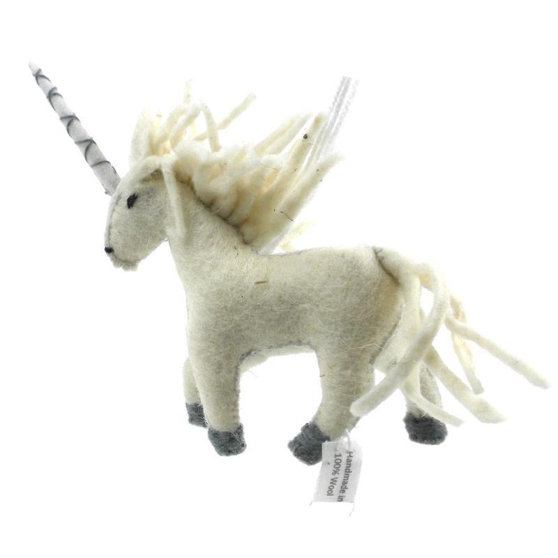 Unicorn Felt Ornament - Silk Road Bazaar (O) - TheHomeToGo