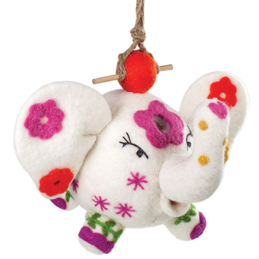 Felt Birdhouse - Flower Power Patty - Wild Woolies - TheHomeToGo