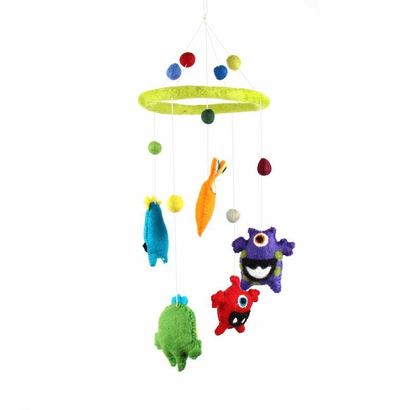 Felt Monster Mobile - Global Groove - TheHomeToGo