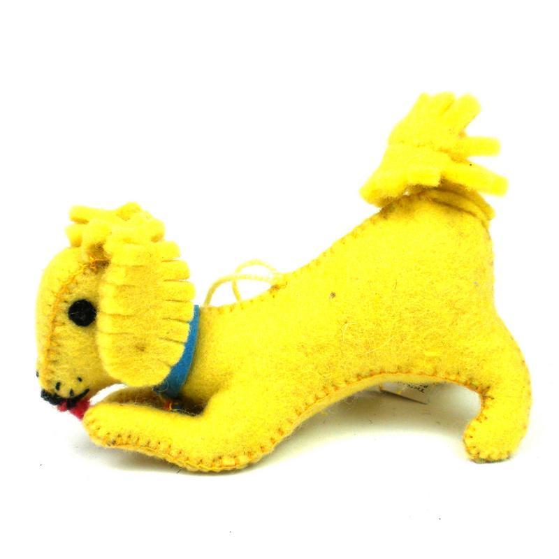 Felt Golden Retriever Ornament - Silk Road Bazaar (O) - TheHomeToGo