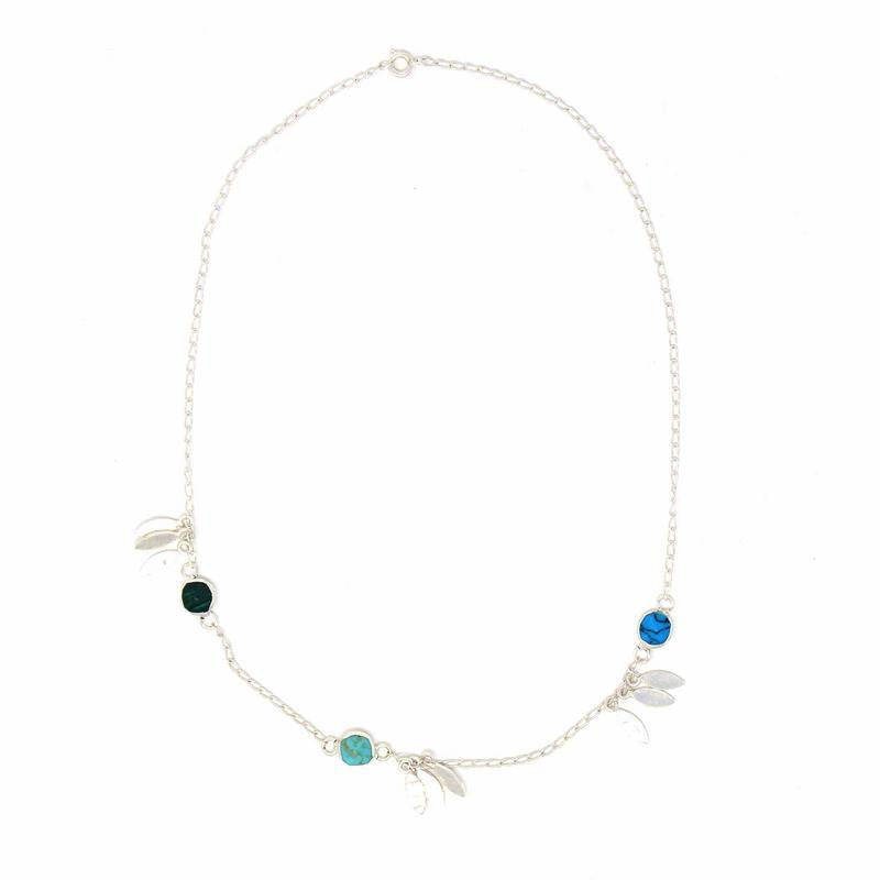 Necklace, Feathers and Turquoise - TheHomeToGo