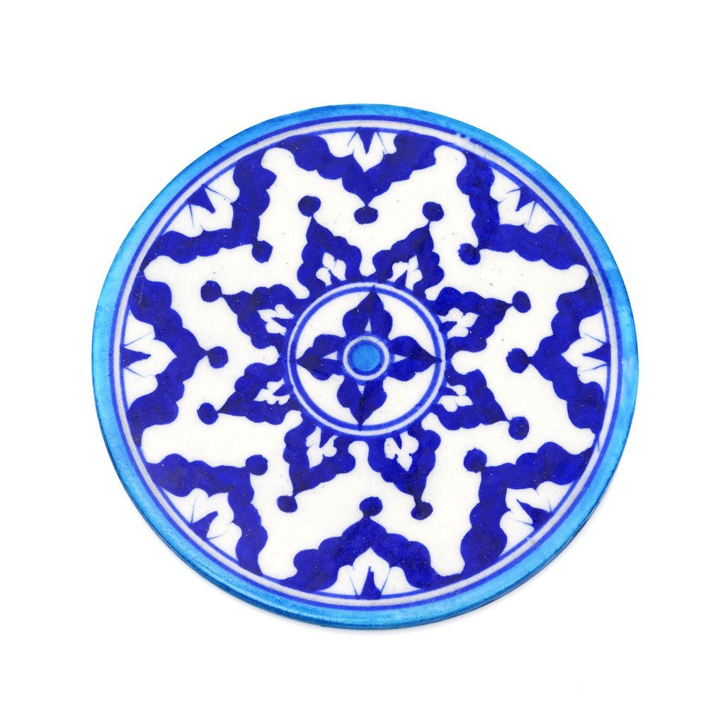 Blue Pottery Trivet - Indigo - Matr Boomie (Pottery) - TheHomeToGo