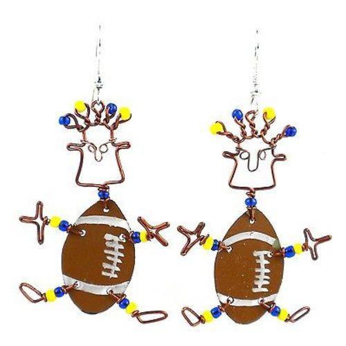 Dancing Girl American Football Earrings - Creative Alternatives - TheHomeToGo